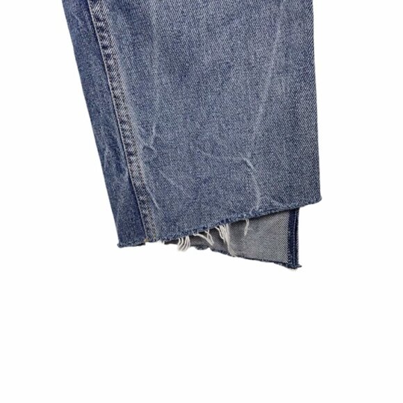 GRLFRND Helena High Rise Step Hem Straight Jeans Size 27 - Picture 7 of 10